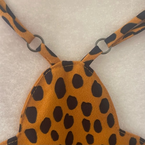 J Crew Scalloped Cami Tank Top with Leopard Print - Picture 4 of 10